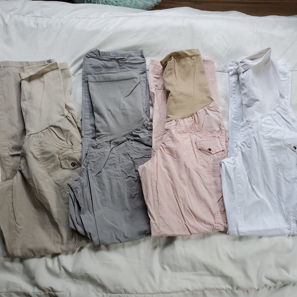 Maternity pants/capris bundle EUC Small